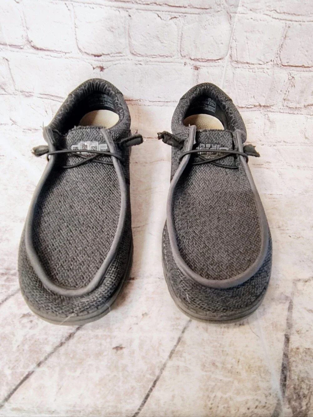 Hey Dude Mens Wally Sox Micro Canvas Slip On Shoes 12